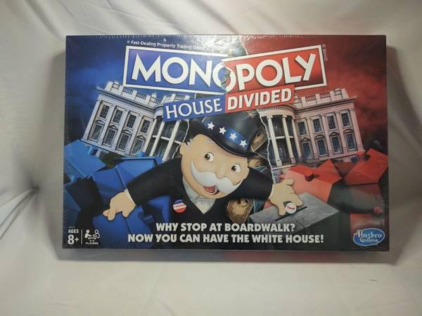 NEW board game Monopoly House Divided vote voting election president