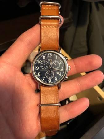 Timex Oversized Weekender Chronograph Watch - not working/for parts
