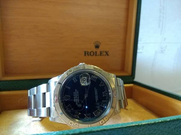 Rolex Turnograph Datejust  Blue Roman Dial Watch