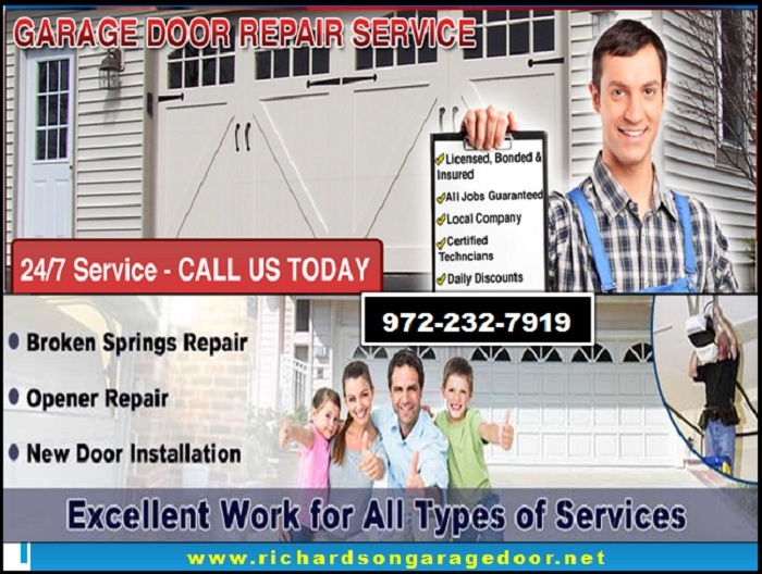 #1 Garage Door Repair Service (Richardson Dallas) 75081 TX - $25.95