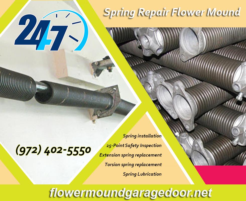 Residential Garage Door Spring Repair ($25.95) | Flower Mound Dallas, 75022 TX