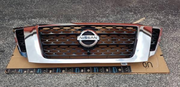 Nissan Armada front grille with surround view camera
