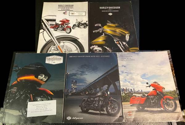 HARLEY DAVIDSON GENUINE MOTOR PARTS AND ACCESSORIES CATALOG LOT OF 5