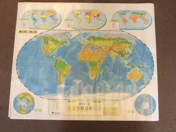 32 Pulldown School Maps Nystrom Knowlton World Land Genocide Conquest