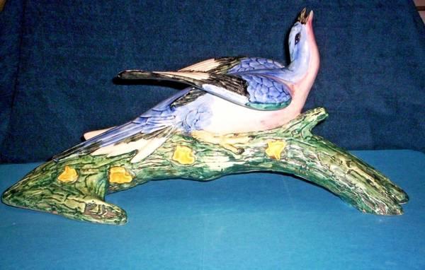 Stangl Birds- Passenger Pigeon, Rooster & Hen; Rooster Lamp;Amish Bowl