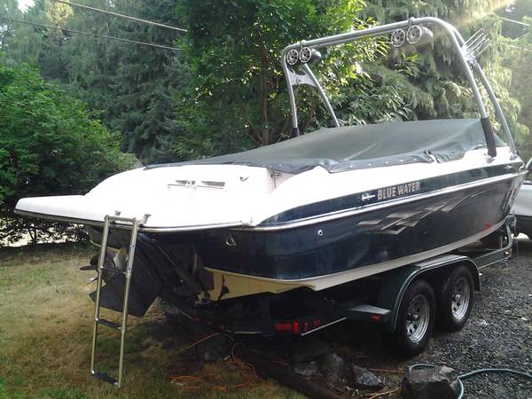2005 blue water open bow boat for sale