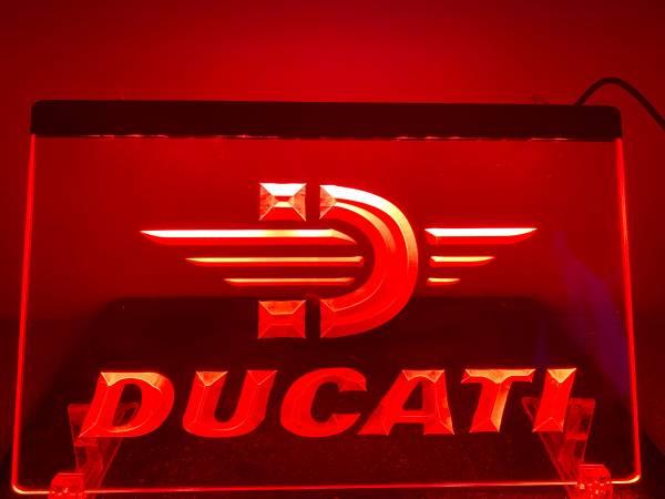 Ducati Lighted Sign (8”x12”)