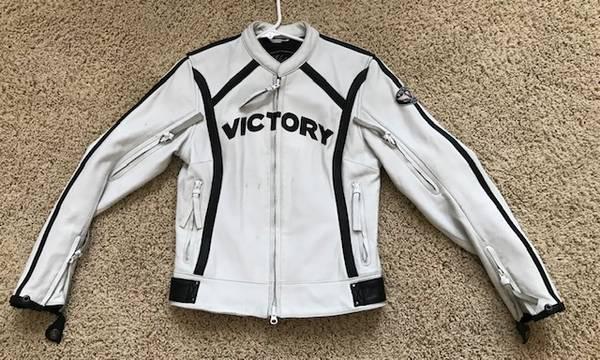 Womens VICTORY Leather Motorcycle Jacket