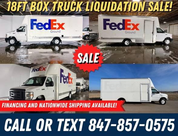 2018+ Ford 18 Ft Box Trucks - BOX TRUCK LIQUIDATION SALE! MUST SELL!