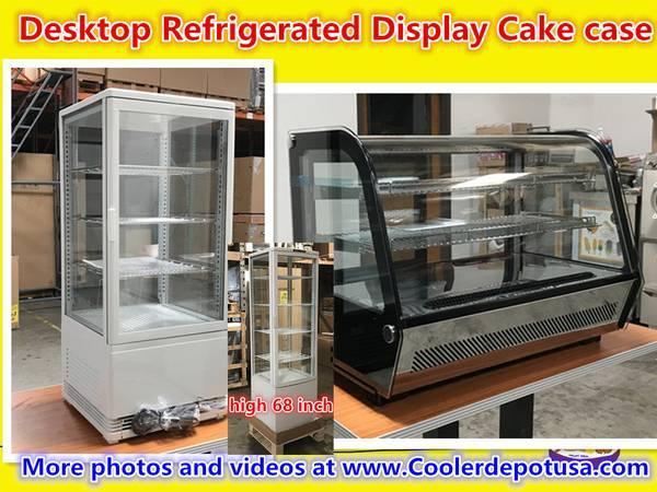Countertop Desktop Refrigerated Display GLASS MERCHANDISER COOLER Show
