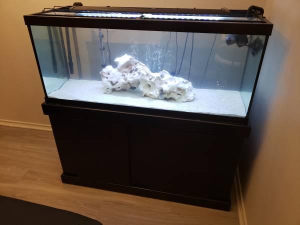 75 Gallon fish tank and stand!!! (Like new)