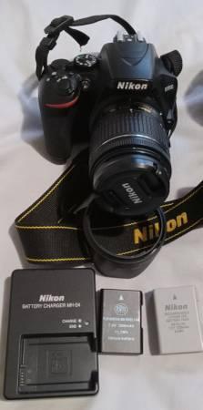 Infrared Converted Nikon D3500 DSLR, 2 Lenses, Case, & Extras