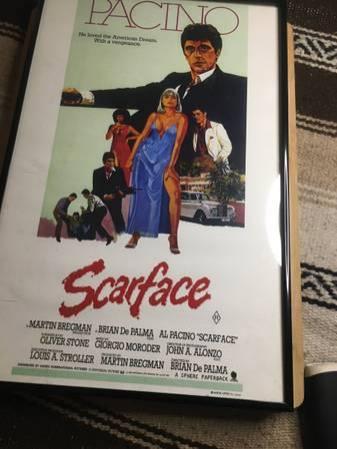 Scarface photo mounted lobby sheet