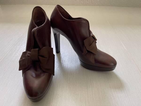 NEW Ralph Lauren Collection High Heel Booties Shoes 36.5