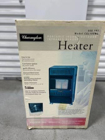 Brand New Portable Infrared Heater in Roller Cabinet Propane