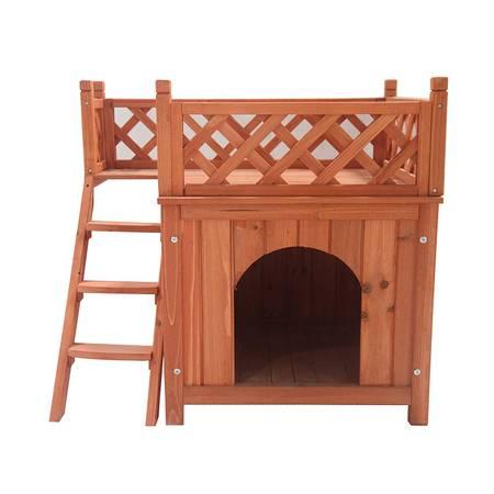 ALEKO DH28X20X25WD Wooden Cedar Pet Home for Small Pets Dogs Cats