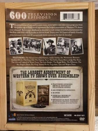 Wooden Box Set Largest Western TV Shows Complete Set Ever Assembled 47 DVD's
