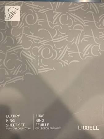 Fairmont White Luxury King Sheet Set