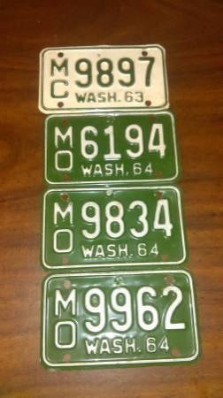 ☆☆WANTED: OLD/VINTAGE MOTORCYCLE LICENSE PLATES/NUMBER PLATE☆☆