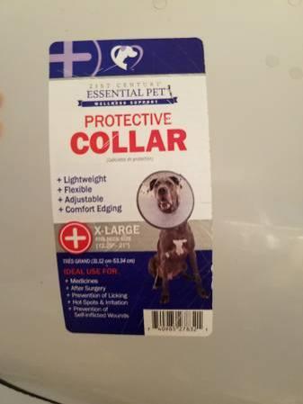 Plastic, Customizable Protective Cone Collar for Dogs (XL)
