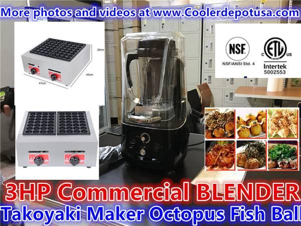 Commercial SMOOTHIE BLENDER Takoyaki Maker Japanese Octopus Fish Ball
