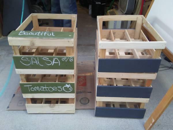 Canning Jar storage/stackable crates