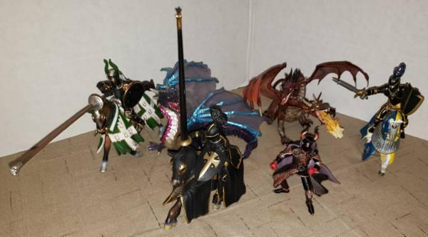 Knights, horses and dragons
