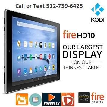 New Amazon Fire10 Tablet-Free Live TV Guide, Movies, Games, More