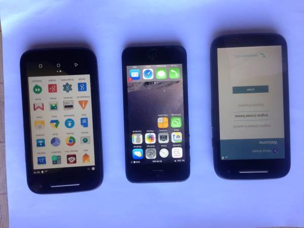 Motorola XT 1528 Verizon and iPhone 5 T-Mobile Phones
