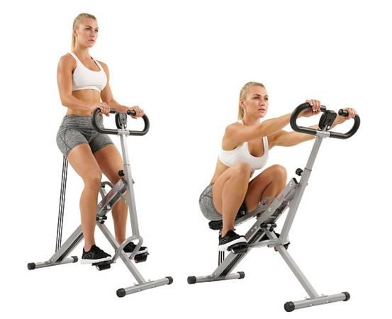 Sunny Health & Fitness Upright Row-n-Ride Squat Exerciser