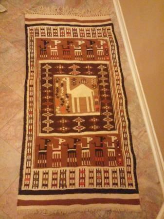 Antique Hand-Knotted Rug/Tapestry