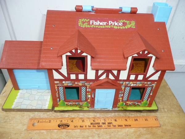 Fisher Price house barn furniture vehicles animals little people