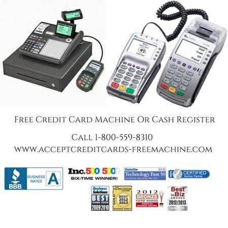 * FREE credit card machine or Cash register*
