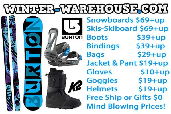80% Off Snowboards Skis Bindings Boots Gear CHEAP MEGA SALE
