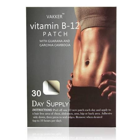 Vitamin B12 patch for diet and energy