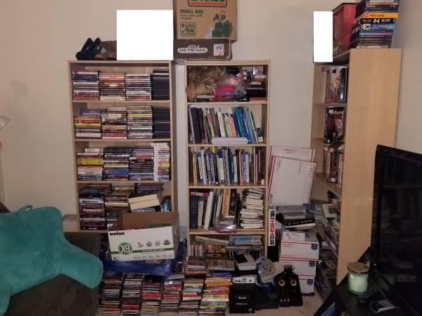 Selling MASSIVE Lot of Video/Board/PC Games, DVDs, CDs, Books, MORE!