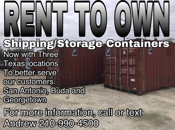 RENT TO OWN A STORAGE CONTAINER TODAY!