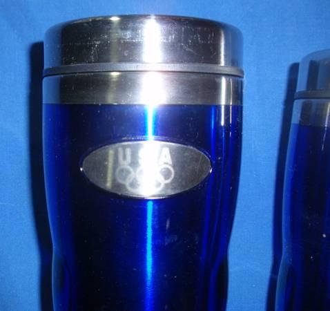USA Olympic travel mugs - pair