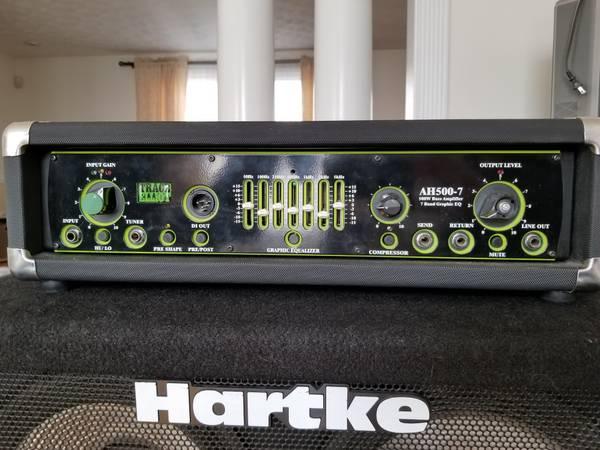 Trace Elliot AH 500-7 500 watt bass amplifier head.  Made in UK.  VGC