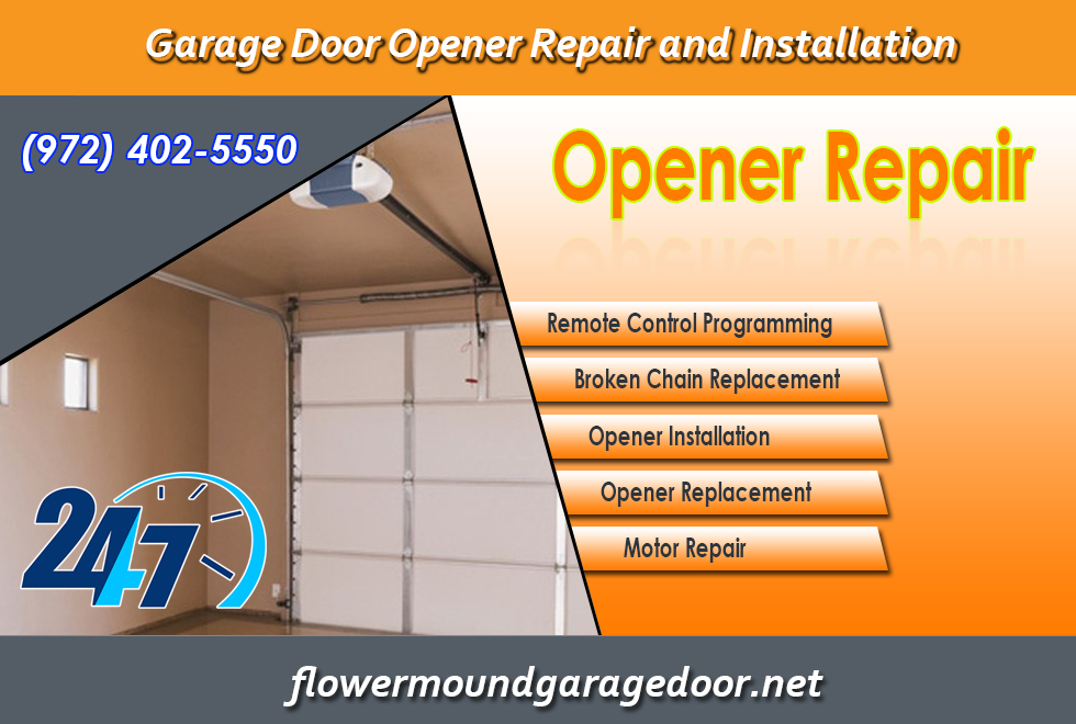 24/7 Residential Garage Door Opener Repair ($25.95) Flower Mound Dallas, 75022 TX
