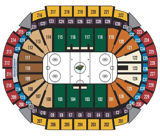 Wild All Games (4) Lower Level Blue Line Aisle + Free Parking