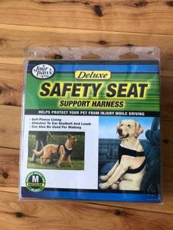FOUR PAWS Safety Seat Support Harness for Dogs Sz Med 30-65 Lbs