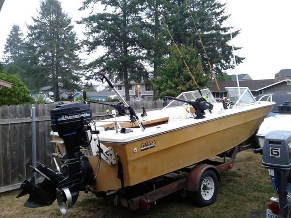 19' open bow galaxy FISH KILLER!! SUPERB SHAPE trade for outboard boat