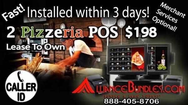 2 Station POS System Restaurant Equipment Bar Pizzeria Pizza Oven POS