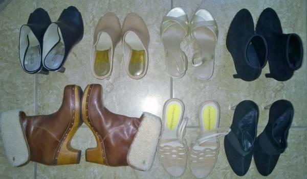 Women 10-10.5 Heeled Shoes, Boots, Stilettos, Flats, Sandals, Mules