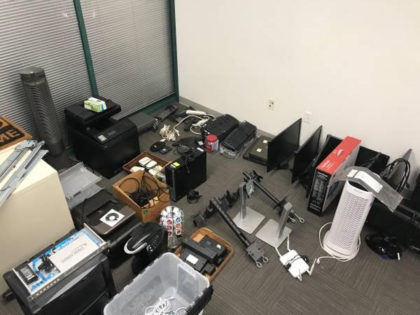 Computer Office Closing - computers, rack, powered desks, chairs, more