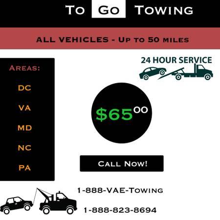 Towing ALL VEHICLES under 50 miles