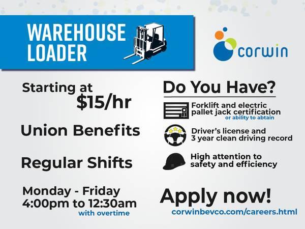 Warehouse Loader II (Full Time + Benefits)