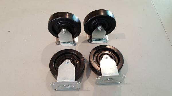 Heavy Duty Commercial Quality Rollers  Casters -Sets of 2 or 4