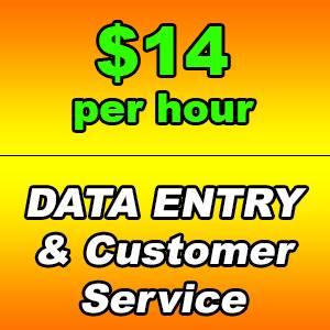 $14/hr Order Processing/Data Entry/Customer Service